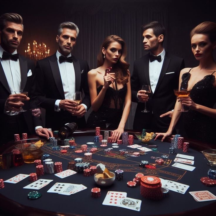 Tampilan meja Casino Hold'em langsung di neojoker dengan dealer dan kartu komunitas